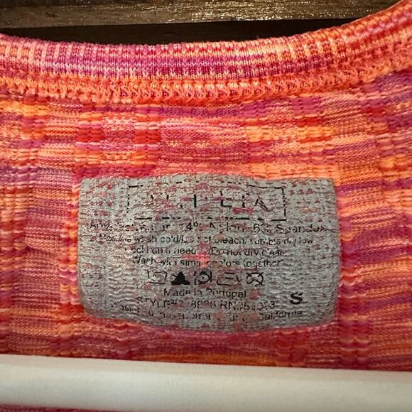 ATHLETA Space Dye Tee, Size Small, Rouched Sides, Athletic, Athleisure, - Picture 6 of 6